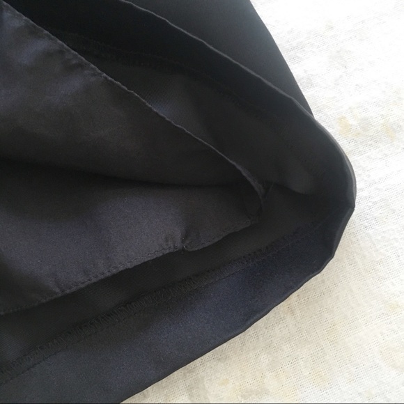 Vera Wang Lavender Label Size 2 Strapless Dress Silk Blend Black Formal Mini - Picture 7 of 10